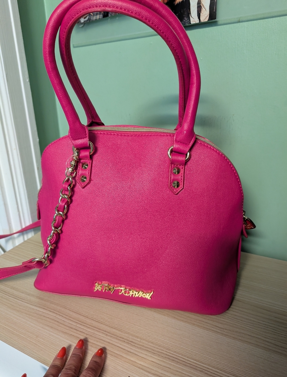 Nwt Betsey Johnson First Kiss Satchel - Picture 2 of 16